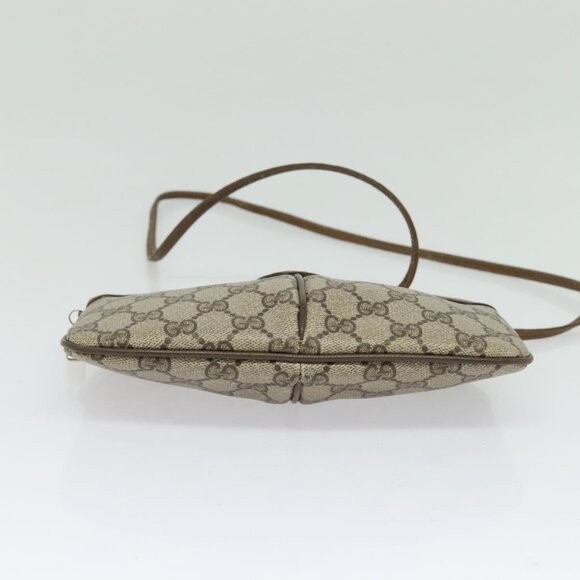 GUCCI GG Supreme Web Sherry Line Shoulder Bag PVC Beige 98 02 047 Auth BA4583 - Picture 6 of 16